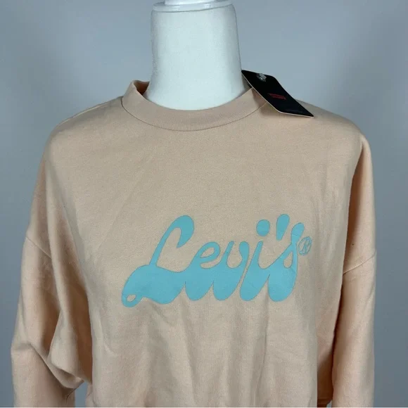 Levi’s Cropped Graphic Logo Sweatshirt - Picture 3 of 5